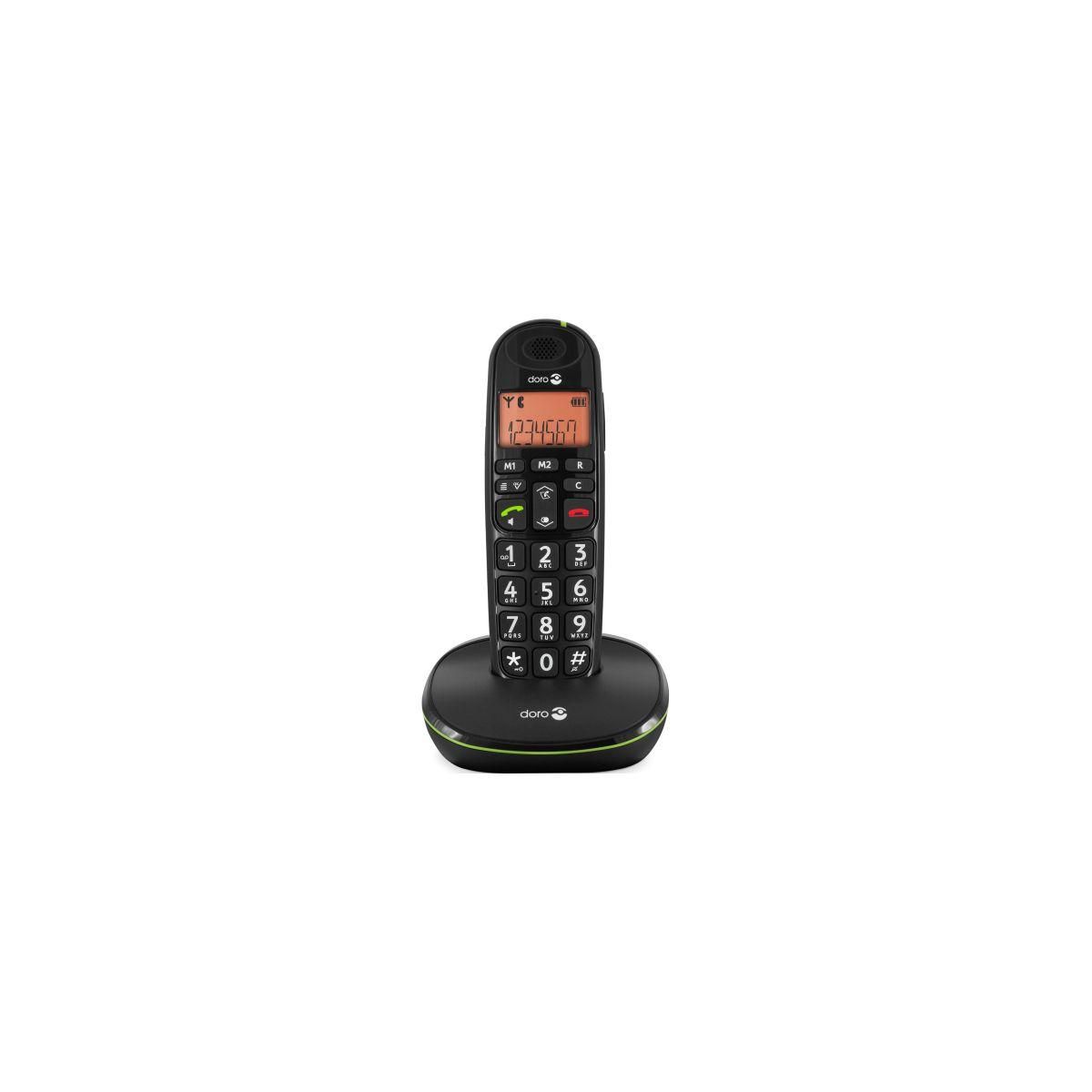 Doro Téléphone sans fil Phone Easy 100W Noir