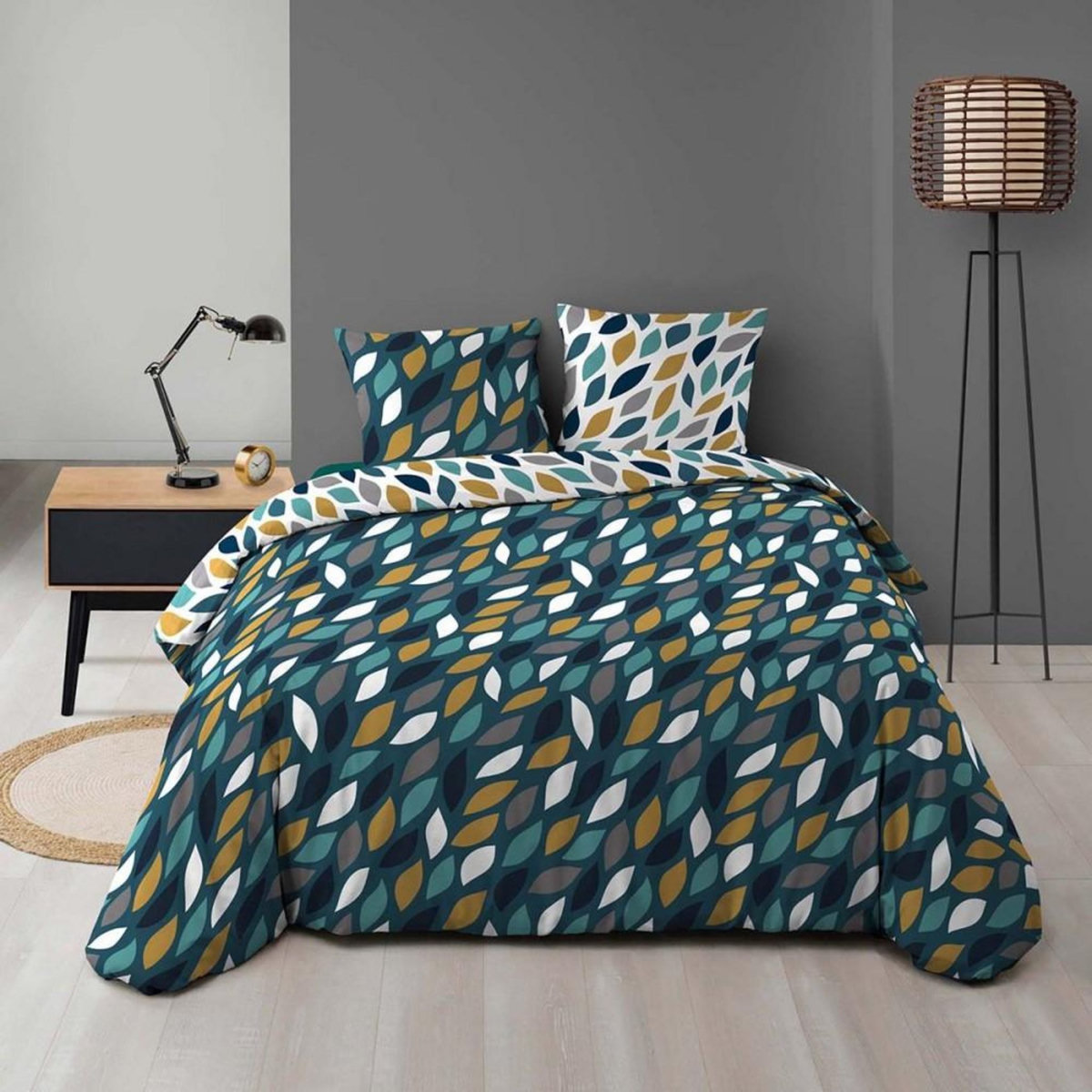 Douceur d'Intérieur Housse de couette 240x220 + 2 taies Belize microfibre