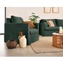 Voir la diapositive 2 : LISA DESIGN Serena - fauteuil déhoussable en velours texturé