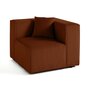 Voir la diapositive 1 : LISA DESIGN Arty - module d'assise droit - en velours côtelé