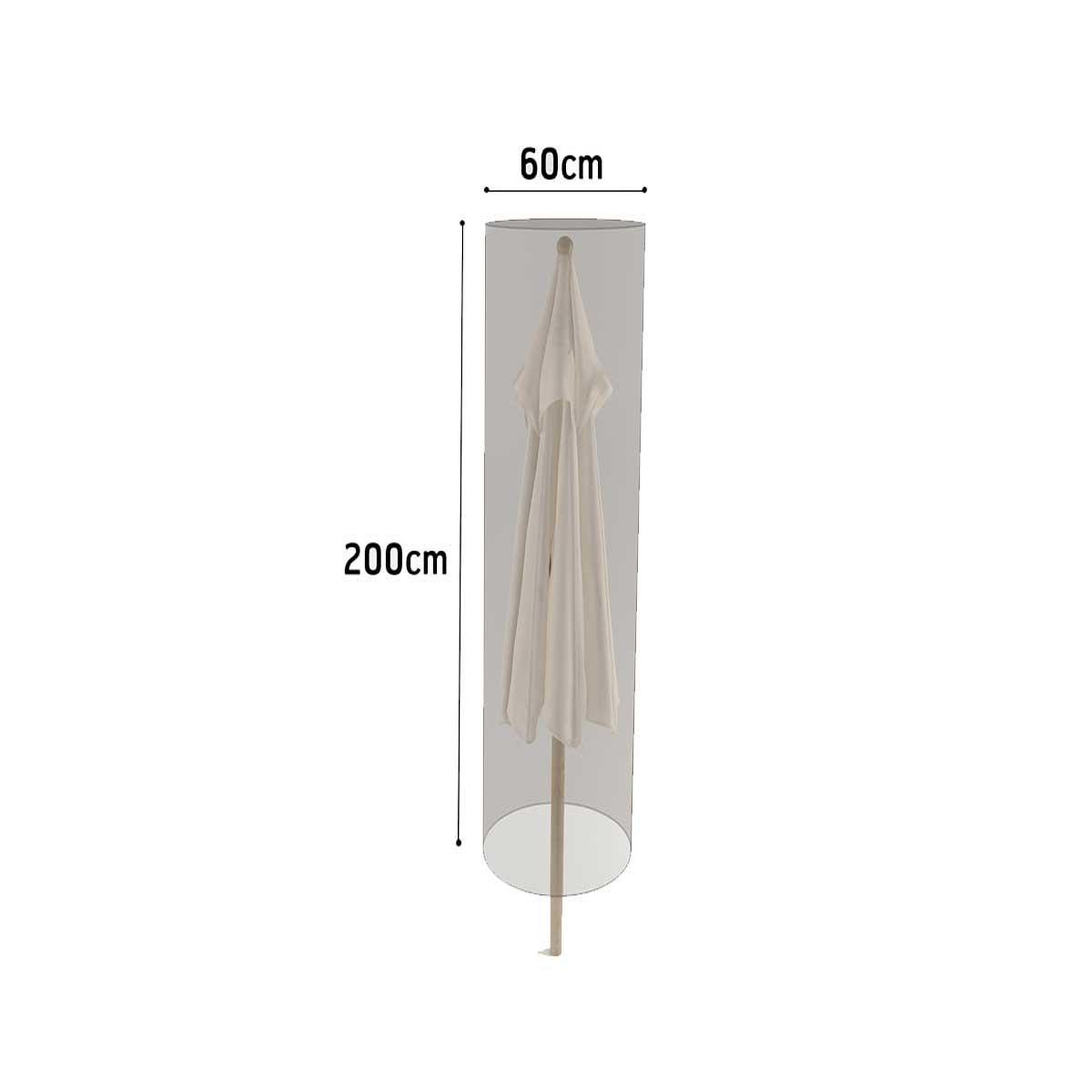 Voir la diapositive 3 : Nortene Housse de protection pour parasol covertop - taupe - 60 x 200 cm