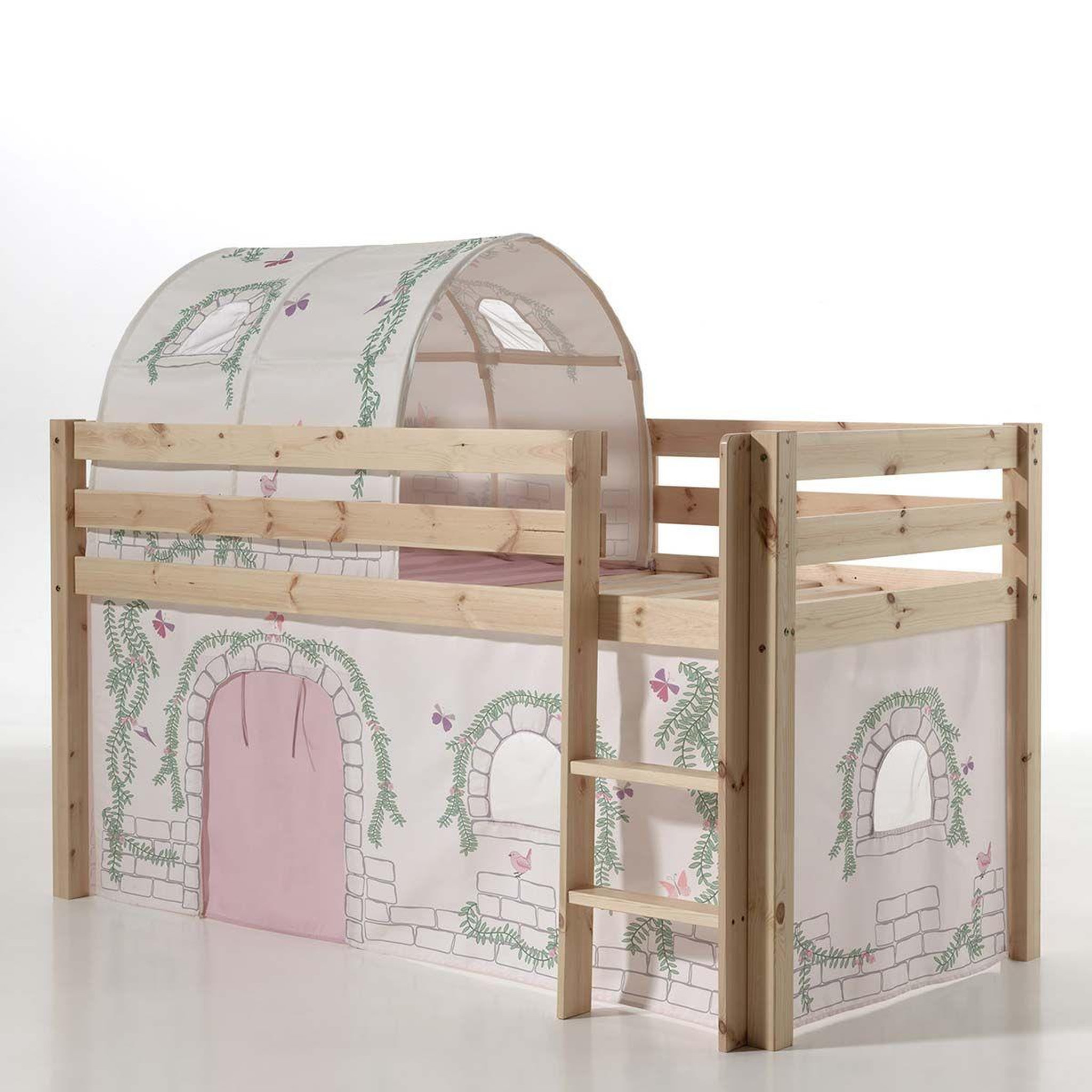 Voir la diapositive 2 : Paris Prix Pack - lit enfant, tente & tunnel  pino birdy  naturel