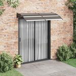 VIDAXL Auvent de porte Noir 200x100 cm PC