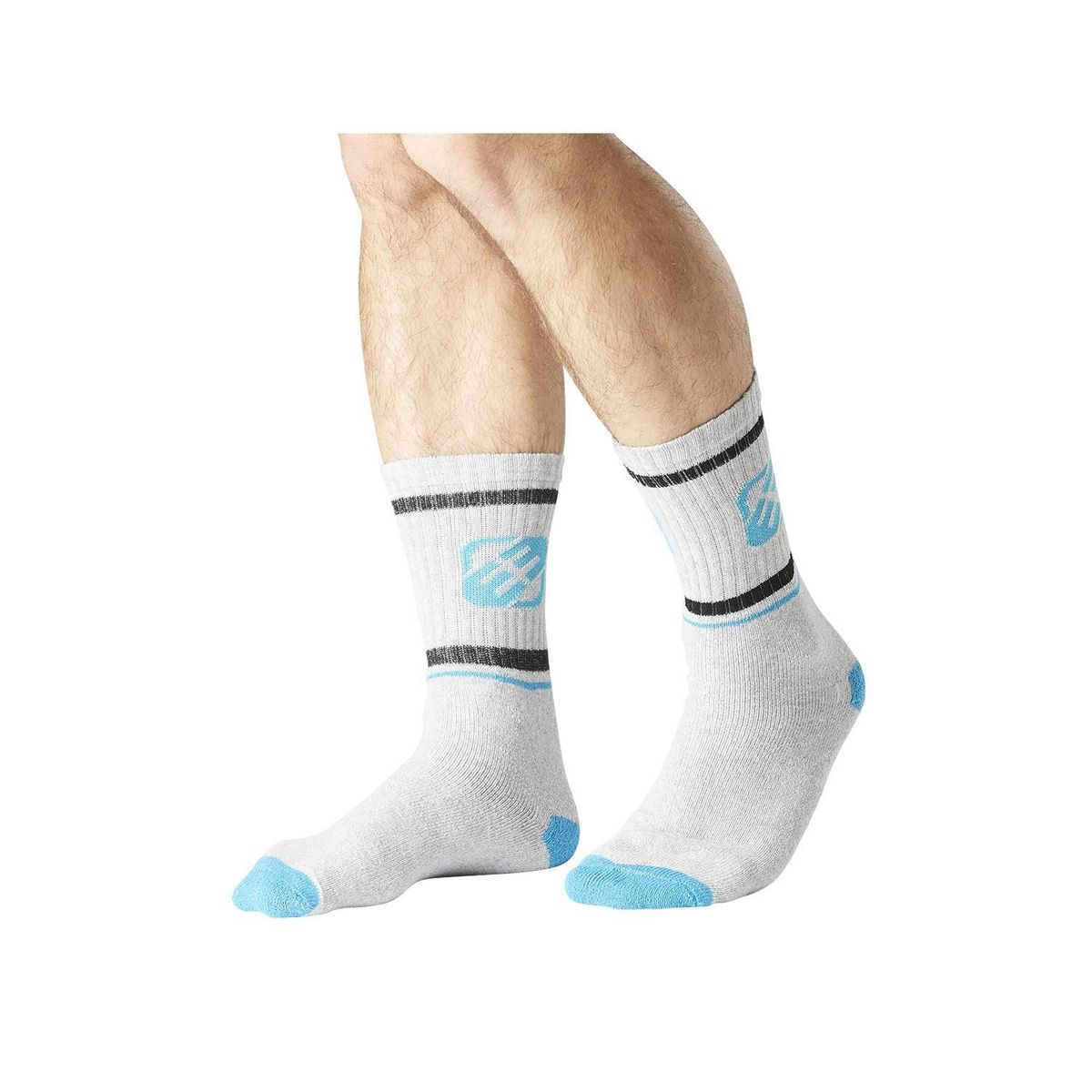 FREEGUN Lot de 6 Paires de Chaussettes Tennis homme assorties