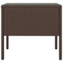 Voir la diapositive 3 : VIDAXL Table d'appoint marron 53x37x48 cm poly rotin et verre trempe