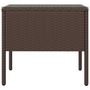Voir la diapositive 3 : VIDAXL Table d'appoint marron 53x37x48 cm poly rotin et verre trempe