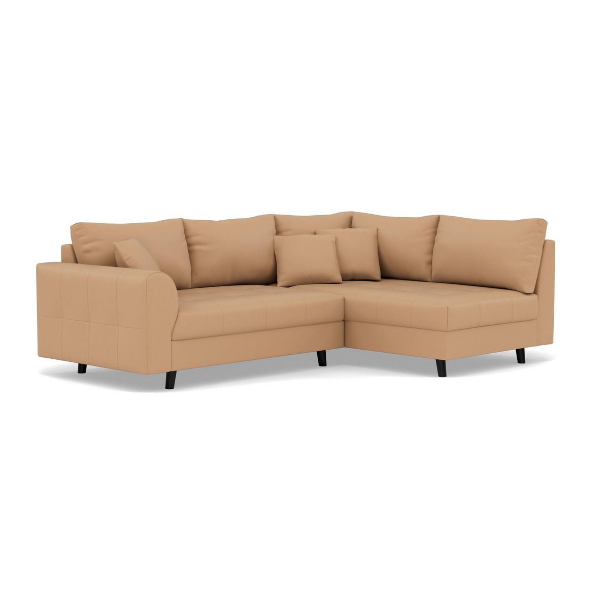 LISA DESIGN Rune - canapé d'angle droit 4 places en simili