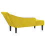 Voir la diapositive 5 : VIDAXL Chaise longue avec coussins jaune velours