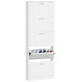 Voir la diapositive 4 : VIDAXL Armoire a chaussure Blanc brillant 59x17x169 cm Bois ingenierie
