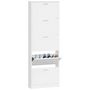 Voir la diapositive 4 : VIDAXL Armoire a chaussure Blanc brillant 59x17x169 cm Bois ingenierie