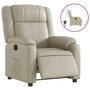 Voir la diapositive 2 : VIDAXL Fauteuil inclinable electrique Creme Similicuir