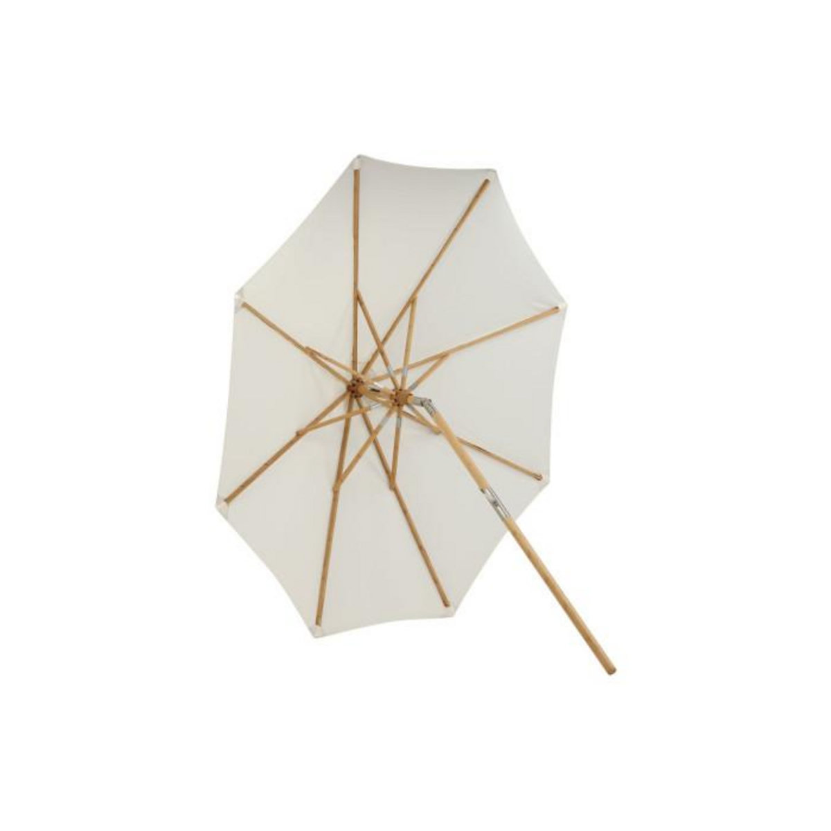 Paris Prix Parasol en Bambou  Cerox  270cm Blanc
