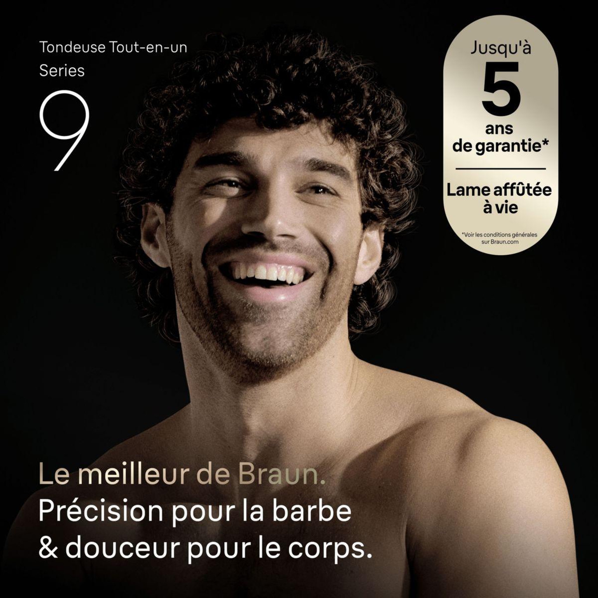 Voir la diapositive 2 : BRAUN Tondeuse barbe AIO9560