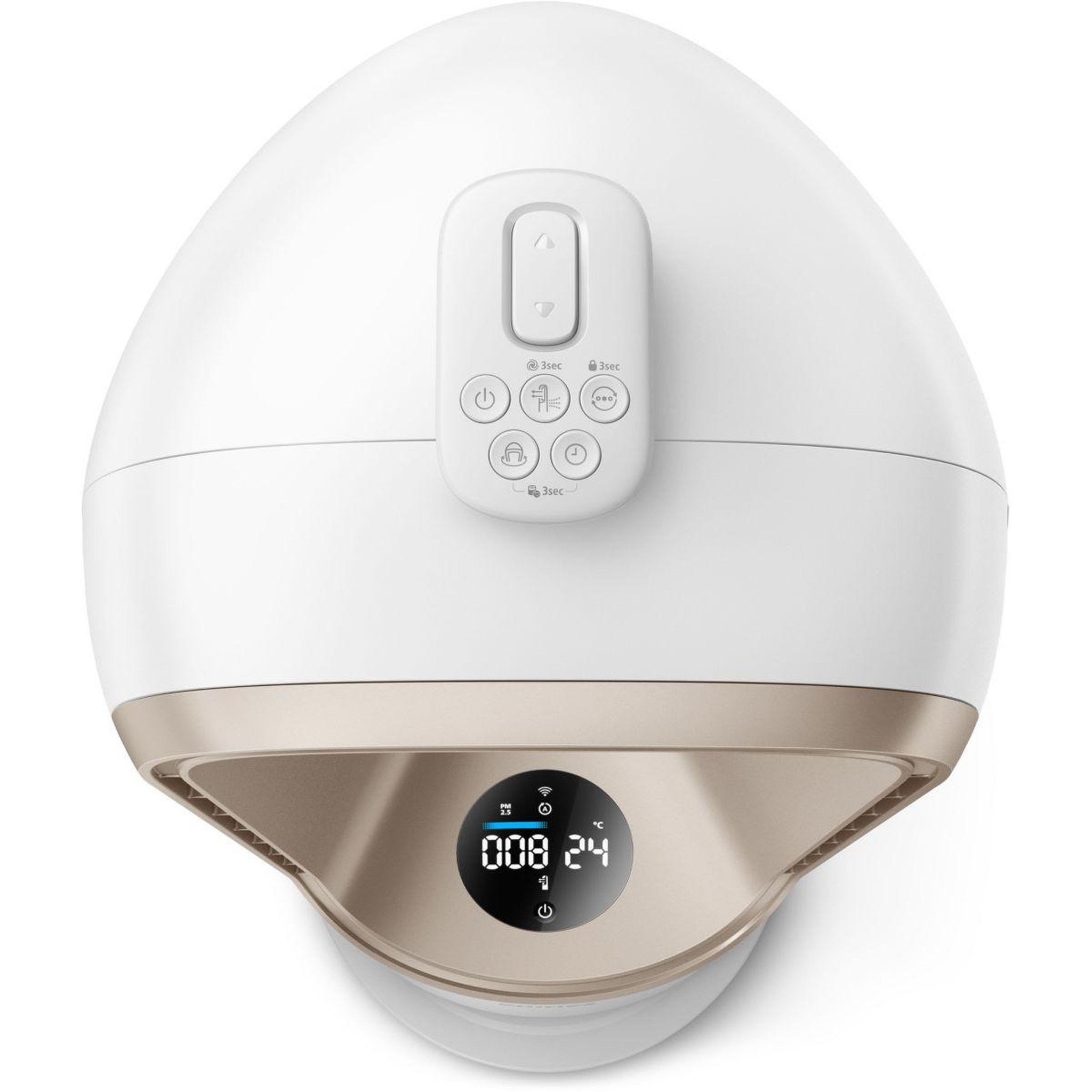 Voir la diapositive 4 : Philips Purificateur d'air, ventilateur, chauffage amf870/16 3-en-1 série 8000, jusqu'à 70 m², blanc