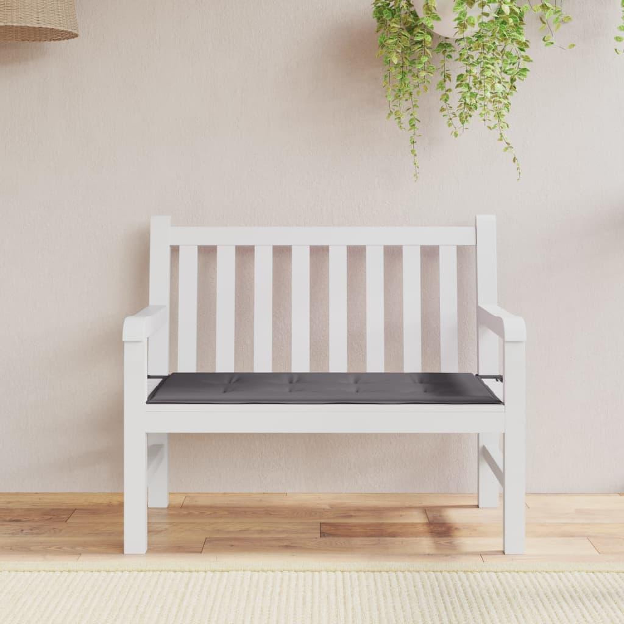 Voir la diapositive 1 : VIDAXL Coussin de banc de jardin anthracite 100x50x3 cm tissu oxford