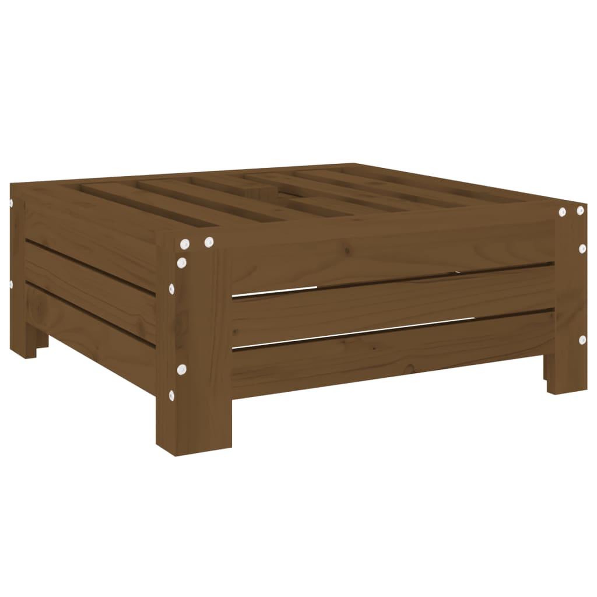 Voir la diapositive 2 : VIDAXL Couvercle de base de parasol marron miel bois massif de pin