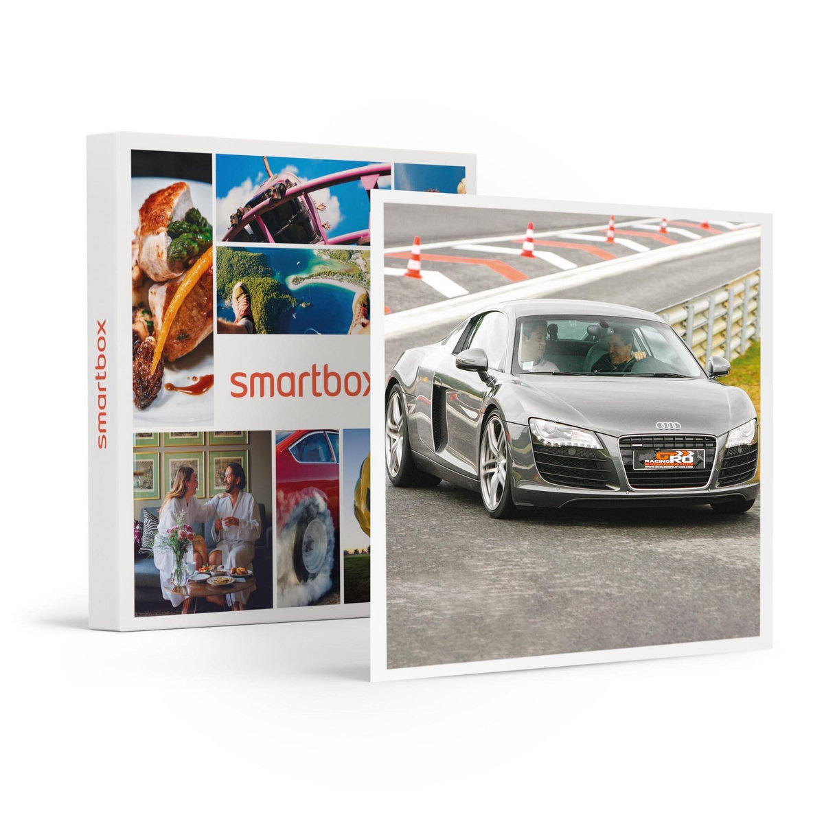 Smartbox 3 tours au volant d'une Audi R8 V10 ou Porsche 992 GT3 à Pau-Arnos - Coffret Cadeau Sport & Aventure