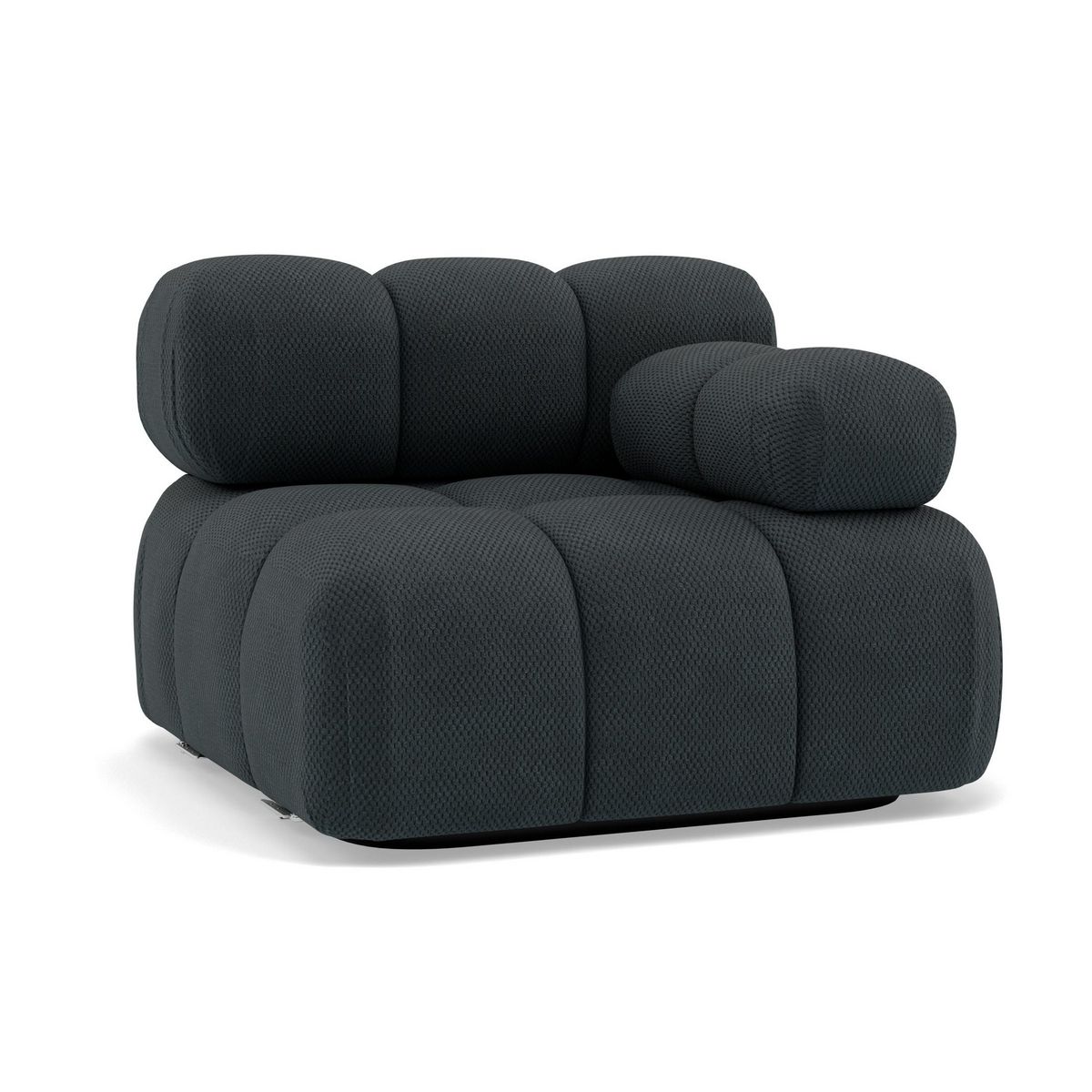 LISA DESIGN Ruby - module d'assise droit en velours texturé