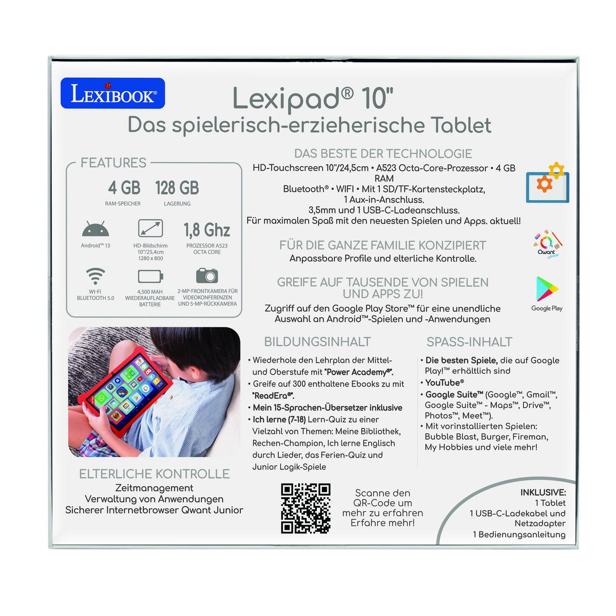 Lexibook Lexipab Master 10 , la tablette ludo-éducative (version DE)