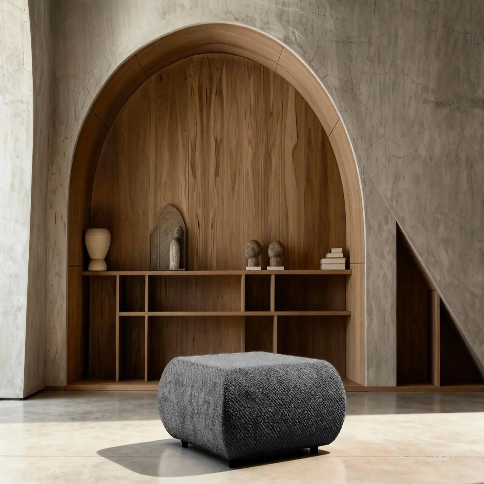 Voir la diapositive 5 : CASANOVA PARIS Levi - pouf tissu lisse