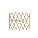 CENTRALE BRICO Barrière Press'fix à pression extensible en bois brut - 65-104 x H.83 cm