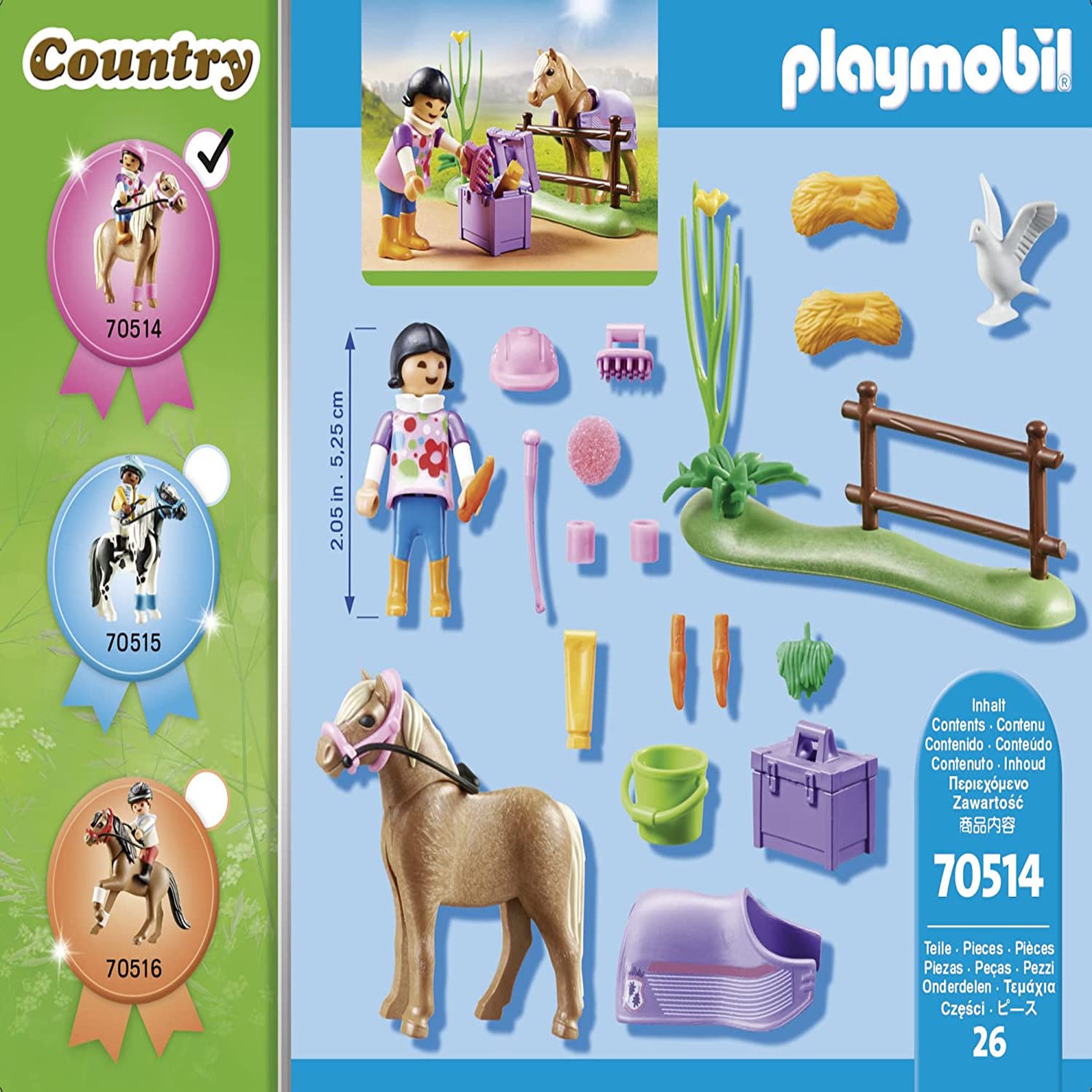Voir la diapositive 3 : PLAYMOBIL Playmobil 70514 Cavalière et Poney islandais