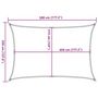 Voir la diapositive 6 : VIDAXL Voile d'ombrage 160 g/m^2 Vert clair 3,5x5 m PEHD