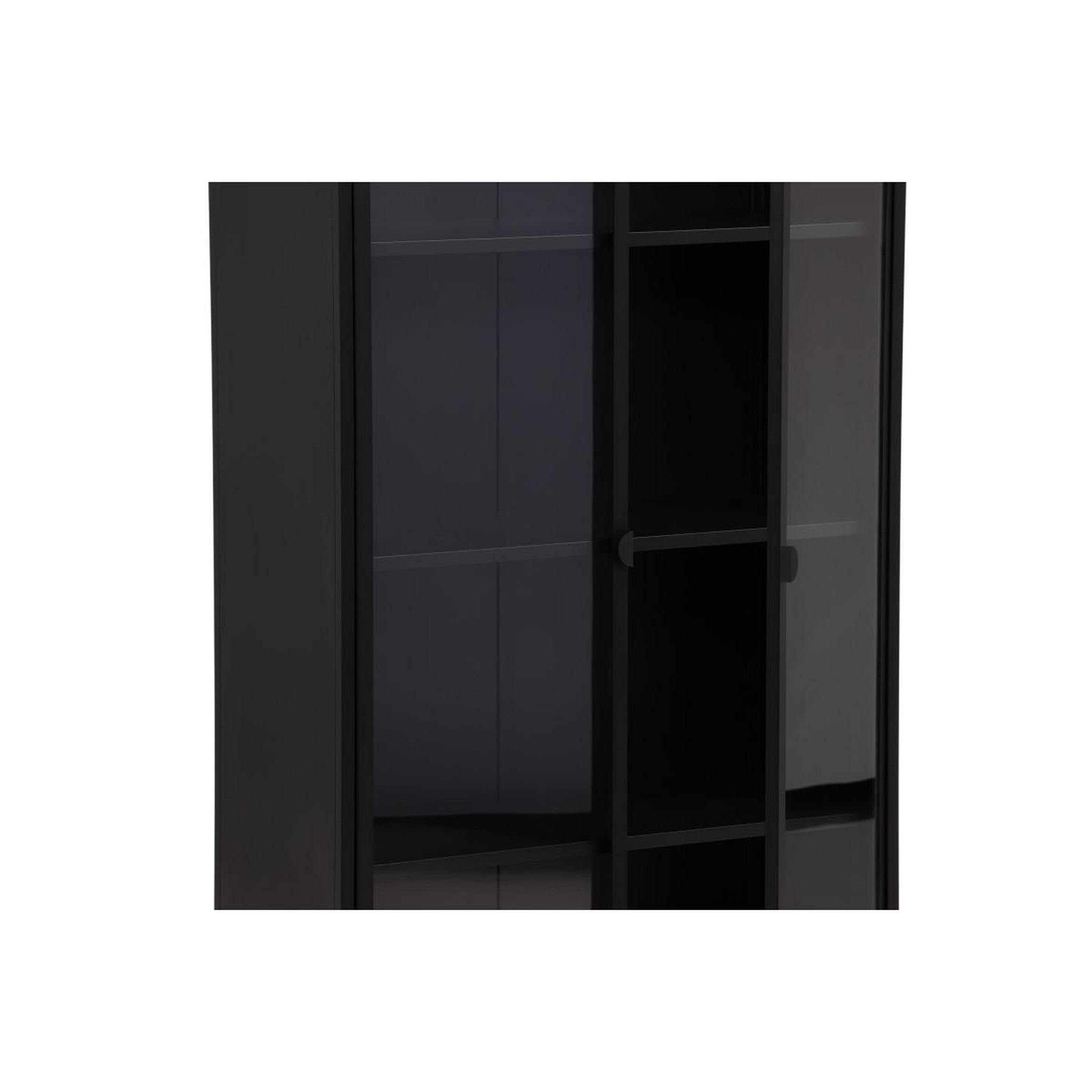 Voir la diapositive 6 : Paris Prix Vitrine 2 portes  piring  190cm noir
