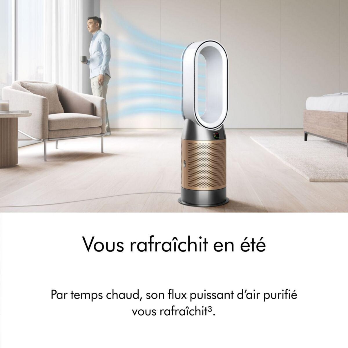 Dyson Purificateur d'air, ventilateur, chauffage HP12 Purifier Hot+Cool De-Nox
