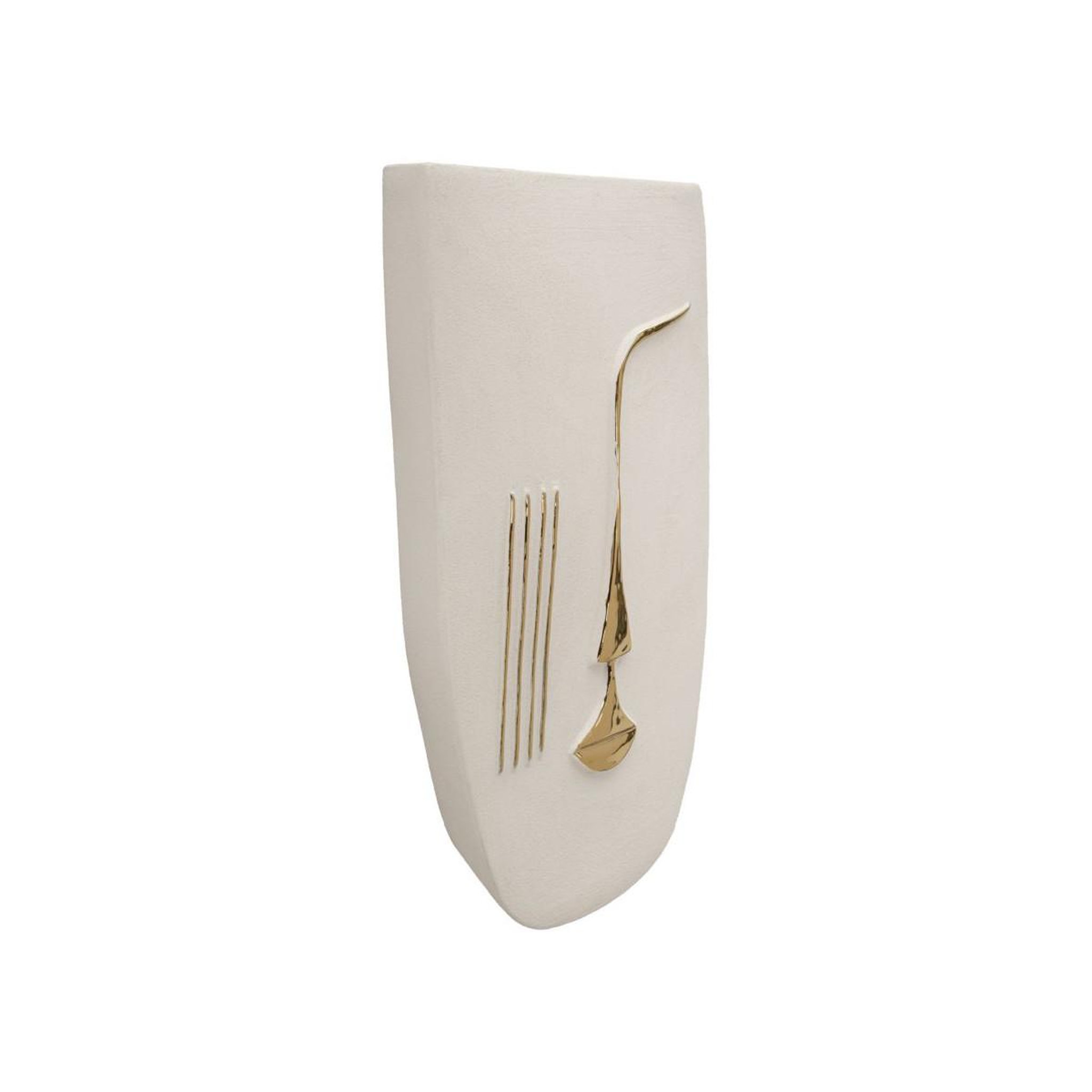 Voir la diapositive 2 : Paris Prix Déco murale en céramique  mumbasa  39cm blanc
