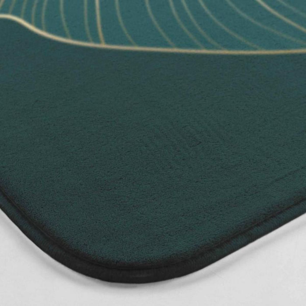 Paris Prix Tapis Contour WC Microfibre  Jade  45x45cm Vert