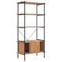 Voir la diapositive 3 : VIDAXL Etagere a 5 niveaux armoire 80x40x163cm Acier bois d'ingenierie