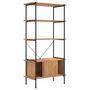 Voir la diapositive 3 : VIDAXL Etagere a 5 niveaux armoire 80x40x163cm Acier bois d'ingenierie