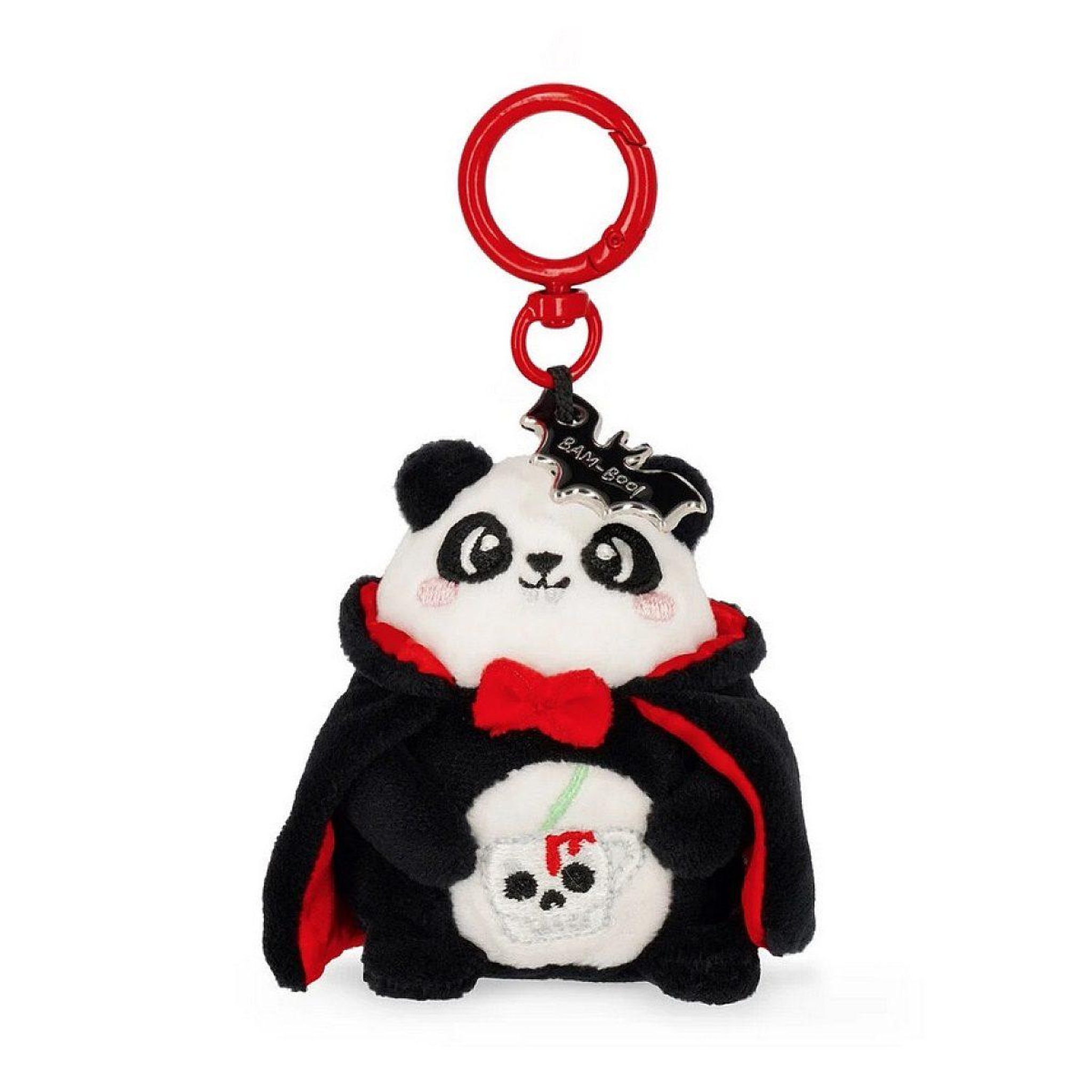 Voir la diapositive 2 : LEGAMI Peluche porte clefs halloween panda vampire - super soft