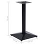 Voir la diapositive 6 : VIDAXL Pied de table de bistro noir 41x41x72 cm fonte