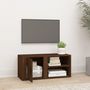 Voir la diapositive 3 : VIDAXL Meuble TV Chene marron 80x31,5x36 cm Bois d'ingenierie