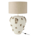 Paris Prix Lampe à Poser en Terre Cuite  Jilly  105cm Blanc