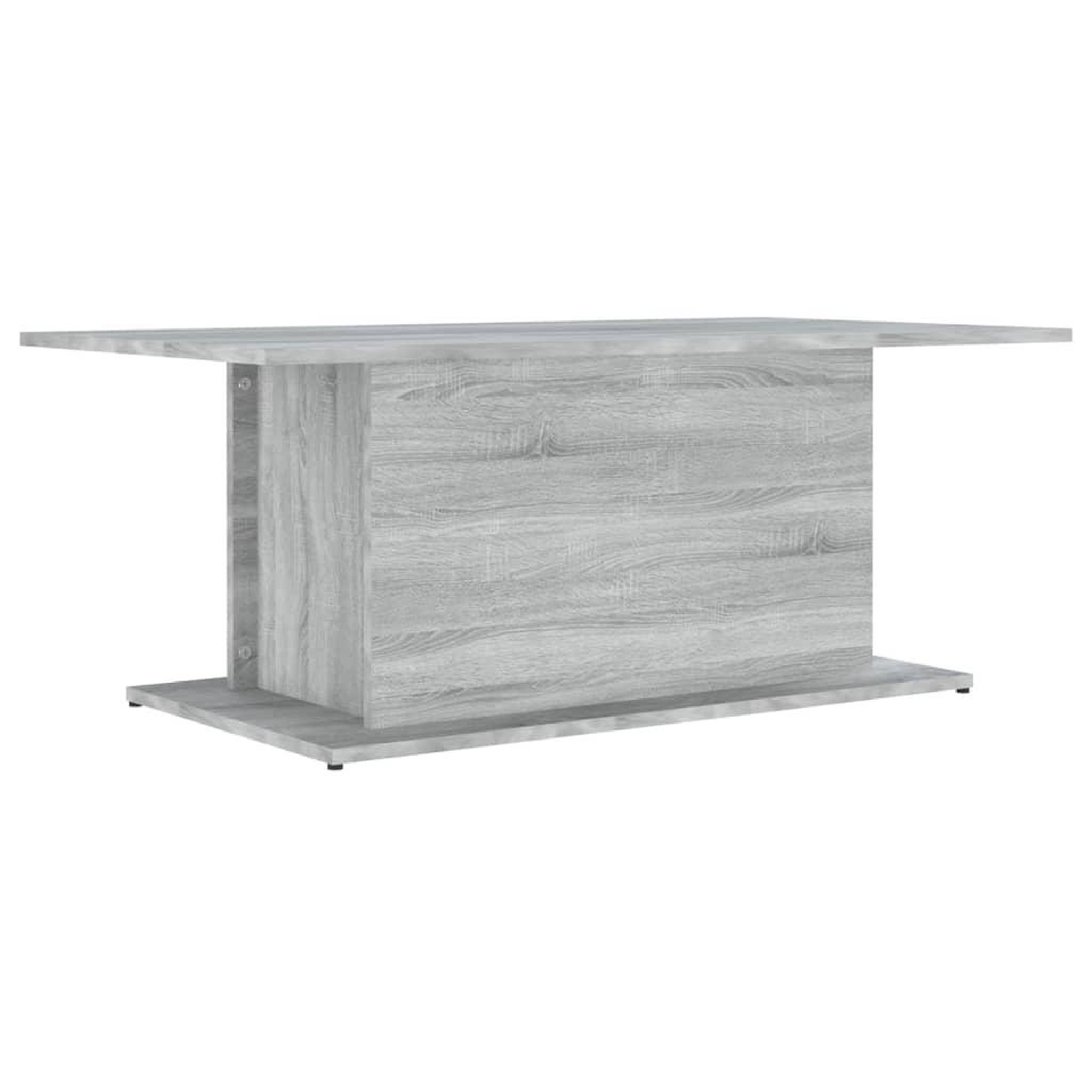 Voir la diapositive 2 : VIDAXL Table basse Sonoma gris 102x55,5x40 cm Bois d'ingenierie