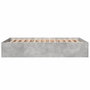 Voir la diapositive 5 : VIDAXL Cadre de lit sans matelas gris beton 135x190 cm