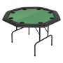 Voir la diapositive 2 : VIDAXL Table de poker pliable pour 8 joueurs 2 plis Octogonale Vert