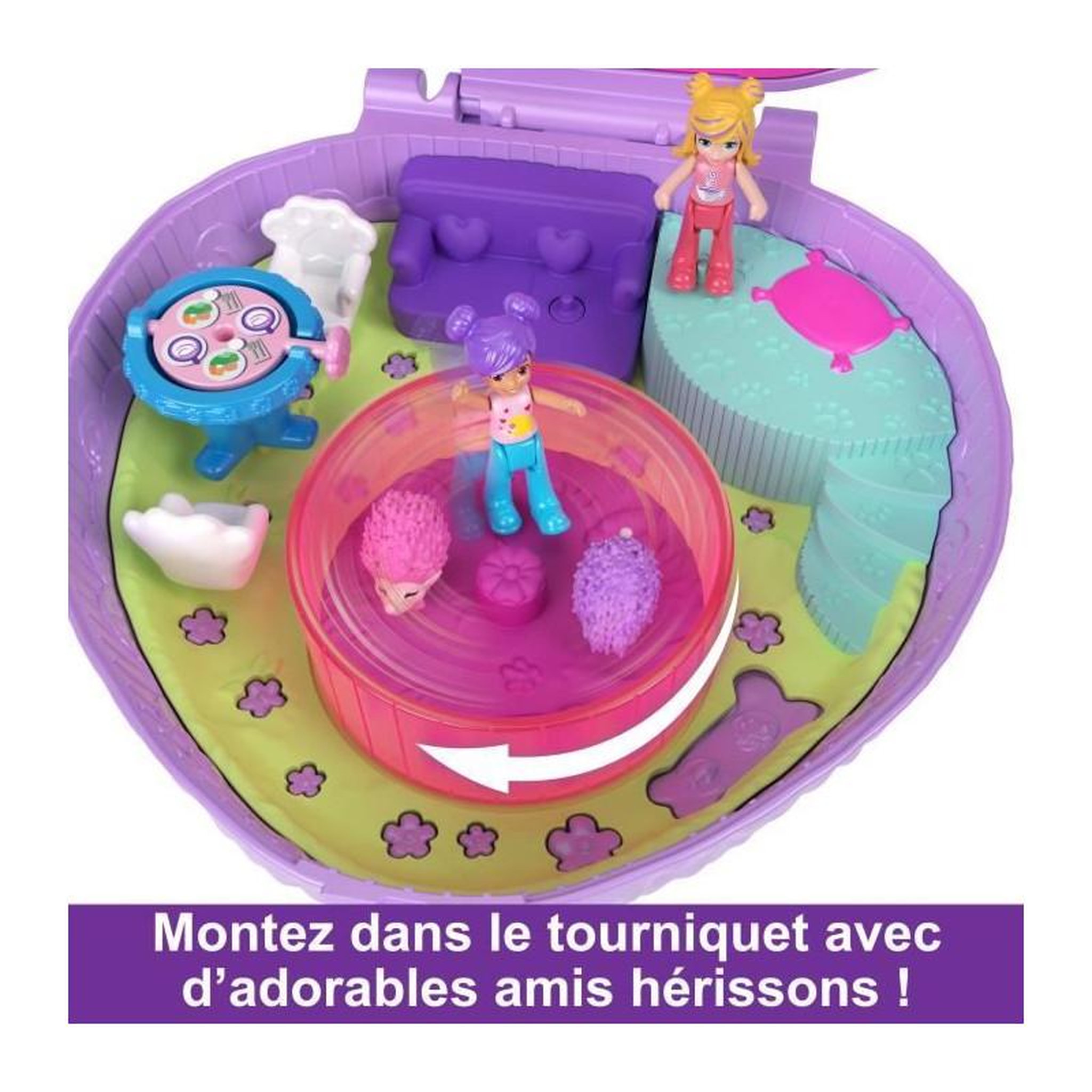 Voir la diapositive 4 : MATTEL Polly Pocket Coffret Cafe du Herisson