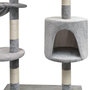 Voir la diapositive 3 : VIDAXL Arbre a chat avec griffoirs en sisal 125 cm Gris