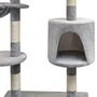 Voir la diapositive 3 : VIDAXL Arbre a chat avec griffoirs en sisal 125 cm Gris