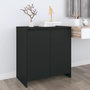 Voir la diapositive 1 : VIDAXL Buffet Noir 70x41x75 cm Bois d'ingenierie