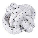 Paris Prix Coussin Nœud Déco  Wild Kids  20cm Blanc & Noir