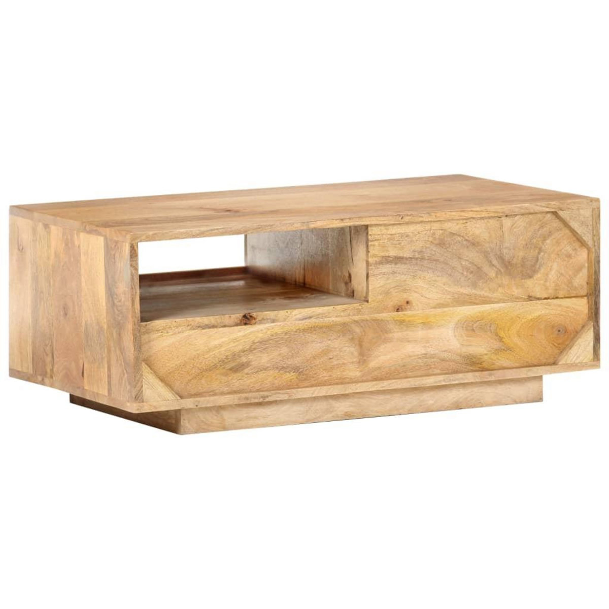 VIDAXL Table basse 90x50x35 cm Bois solide de manguier