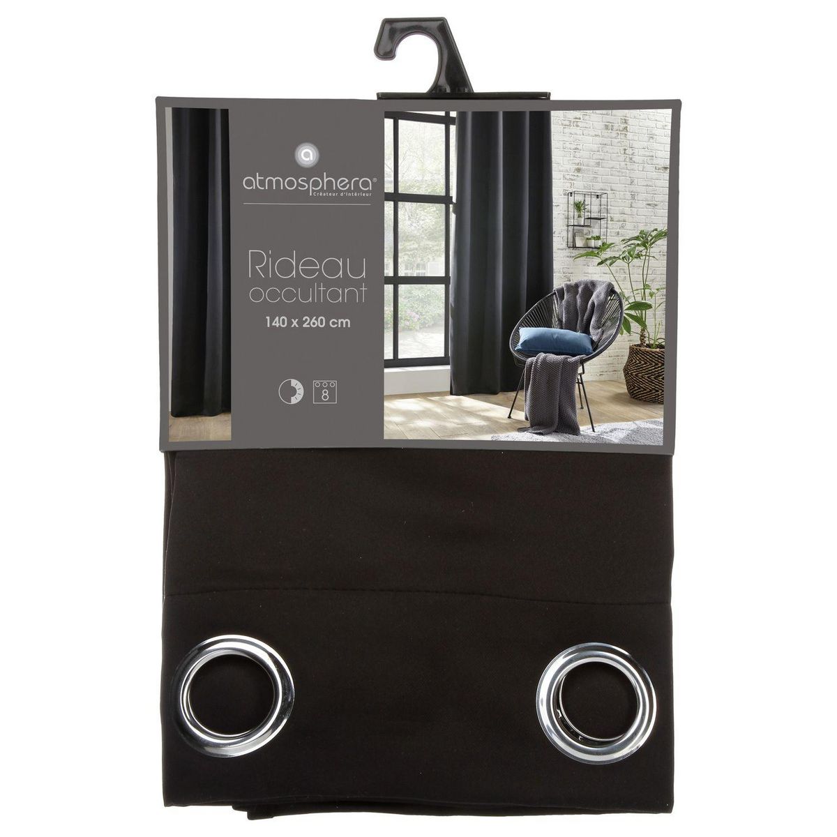 TOILINUX Lot de 2 Rideaux occultants Louisa