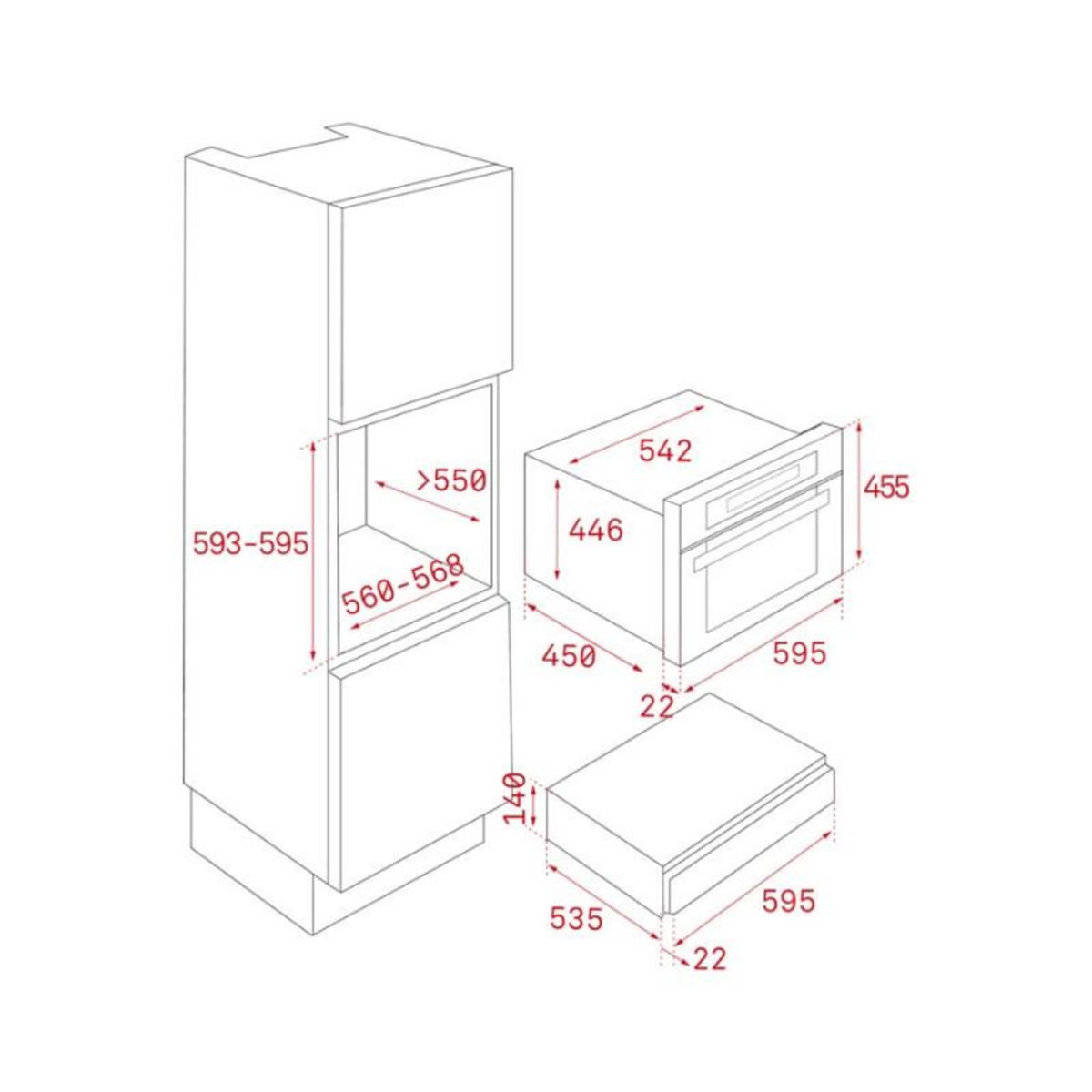 TEKA Tiroir de rangement Teka VS 152 GS
