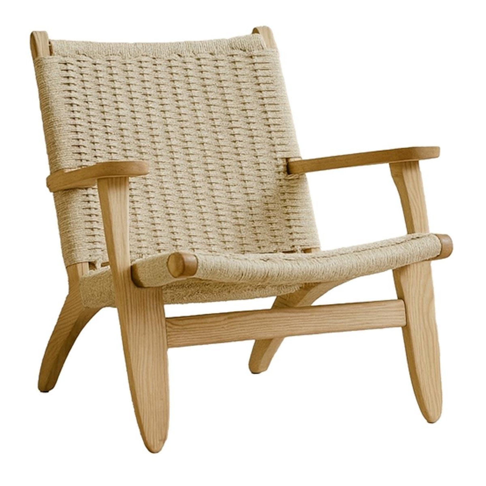 Paris Prix Fauteuil tressé en bois  lazy  75cm beige