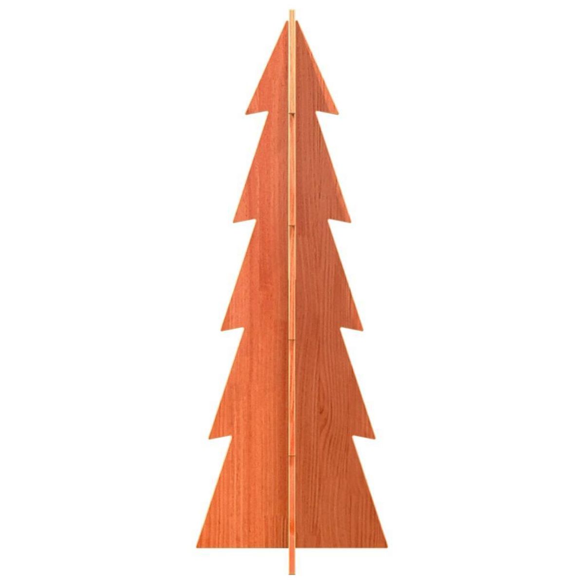 VIDAXL Arbre de Noël en bois pour decoration 112 cm bois de pin massif